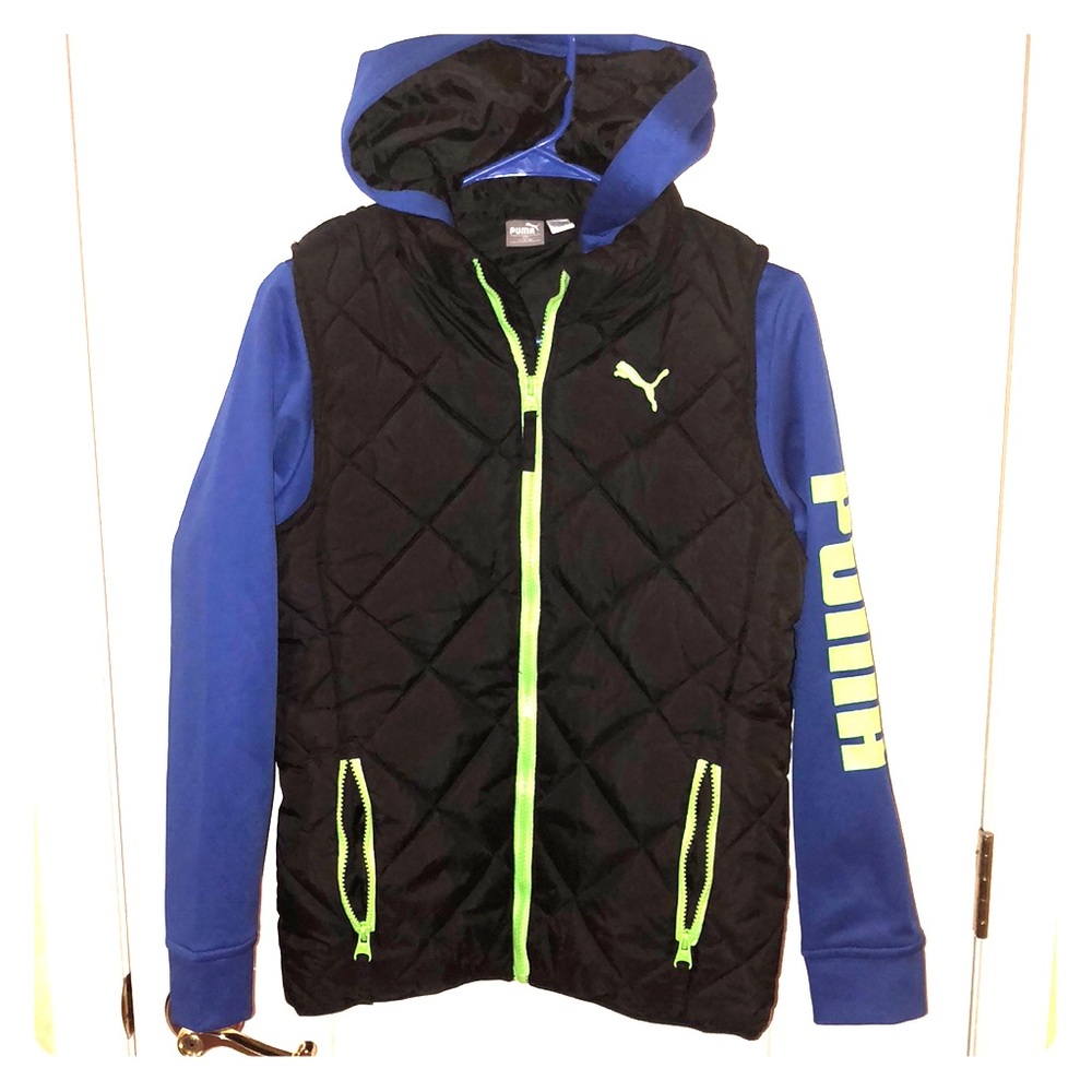 Quilted sweatshirt vest